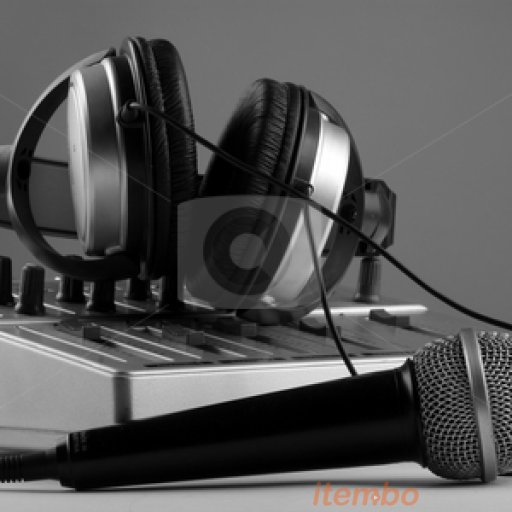 cutcaster-photo-100323727-Microphone-mixer-and-headphones